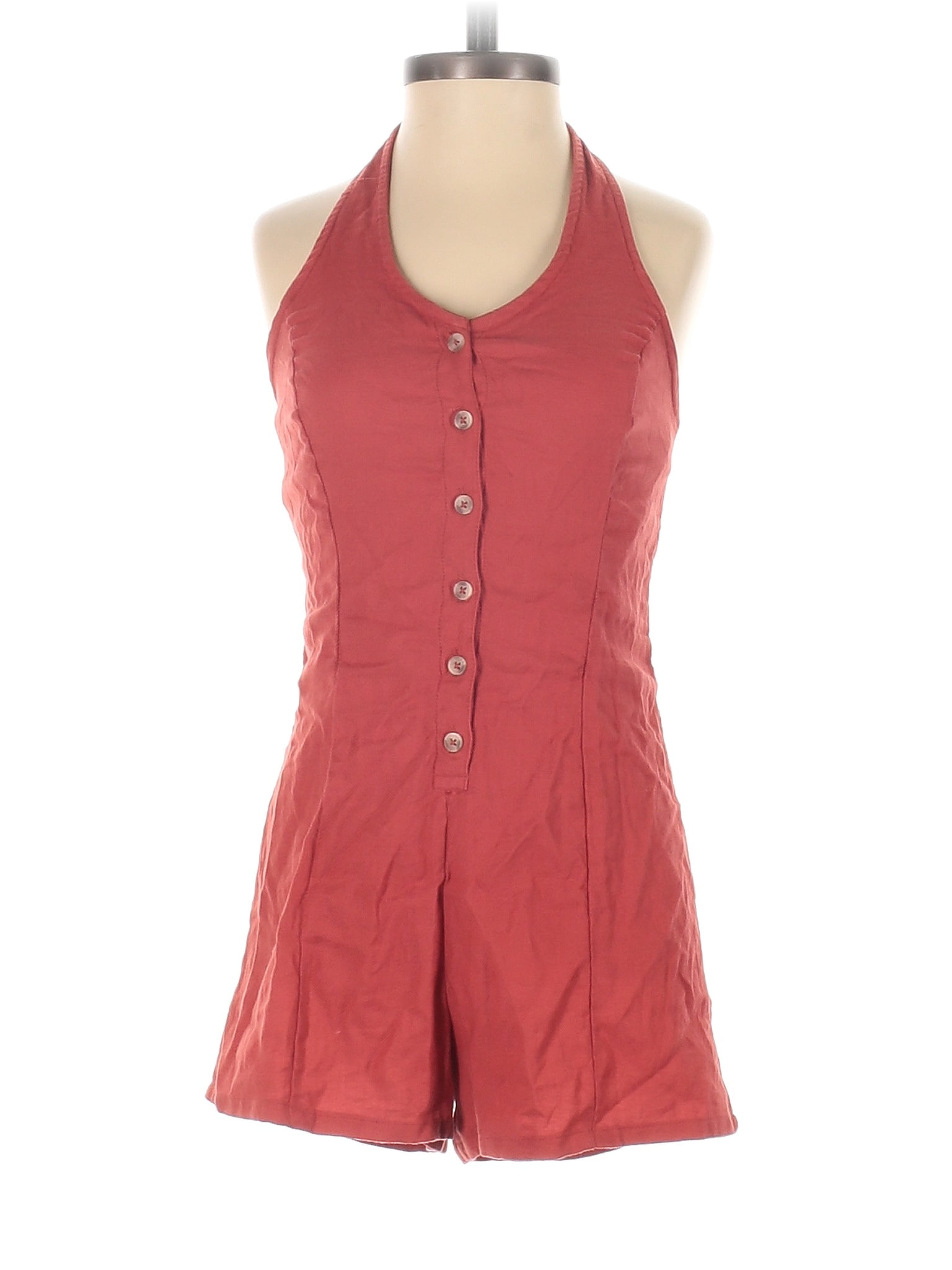 Sky and Sparrow 100 Cotton Solid Red Romper Size XS 72 off thredUP