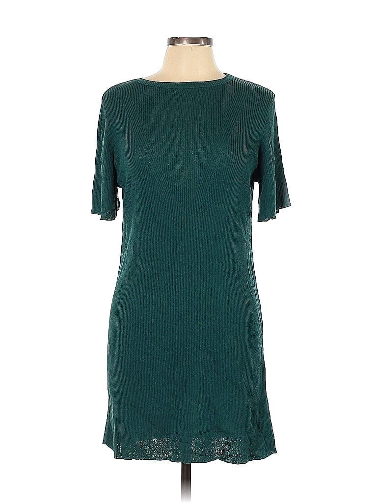 Zara Solid Teal Casual Dress Size S - photo 1