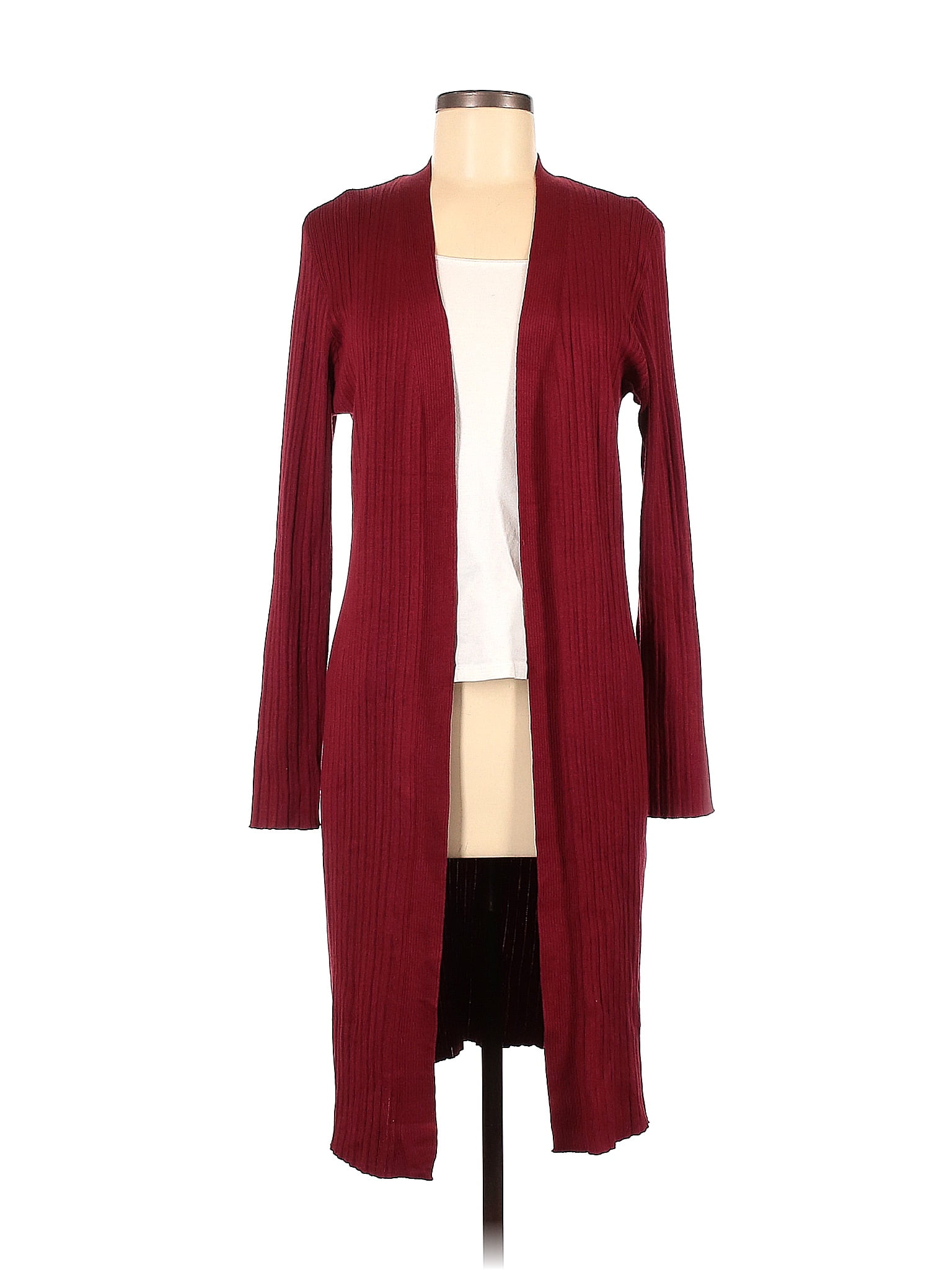 Time And Tru Red Cardigan Size M 56 Off Thredup