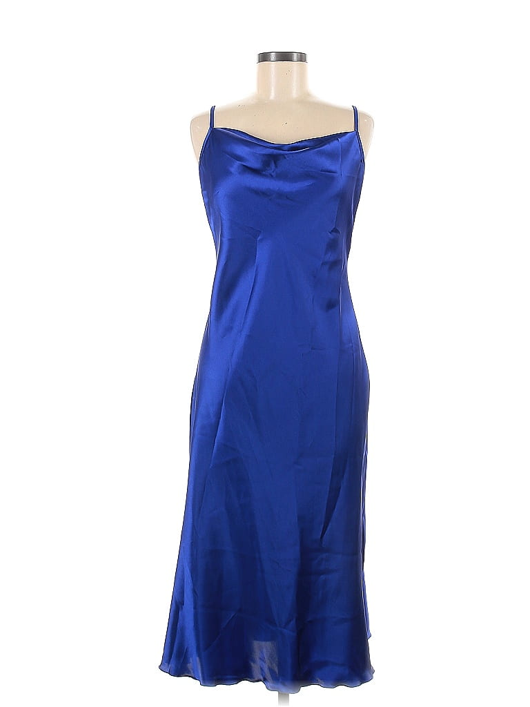 Bebe 100% Polyester Solid Sapphire Blue Cocktail Dress Size M - 74% off ...
