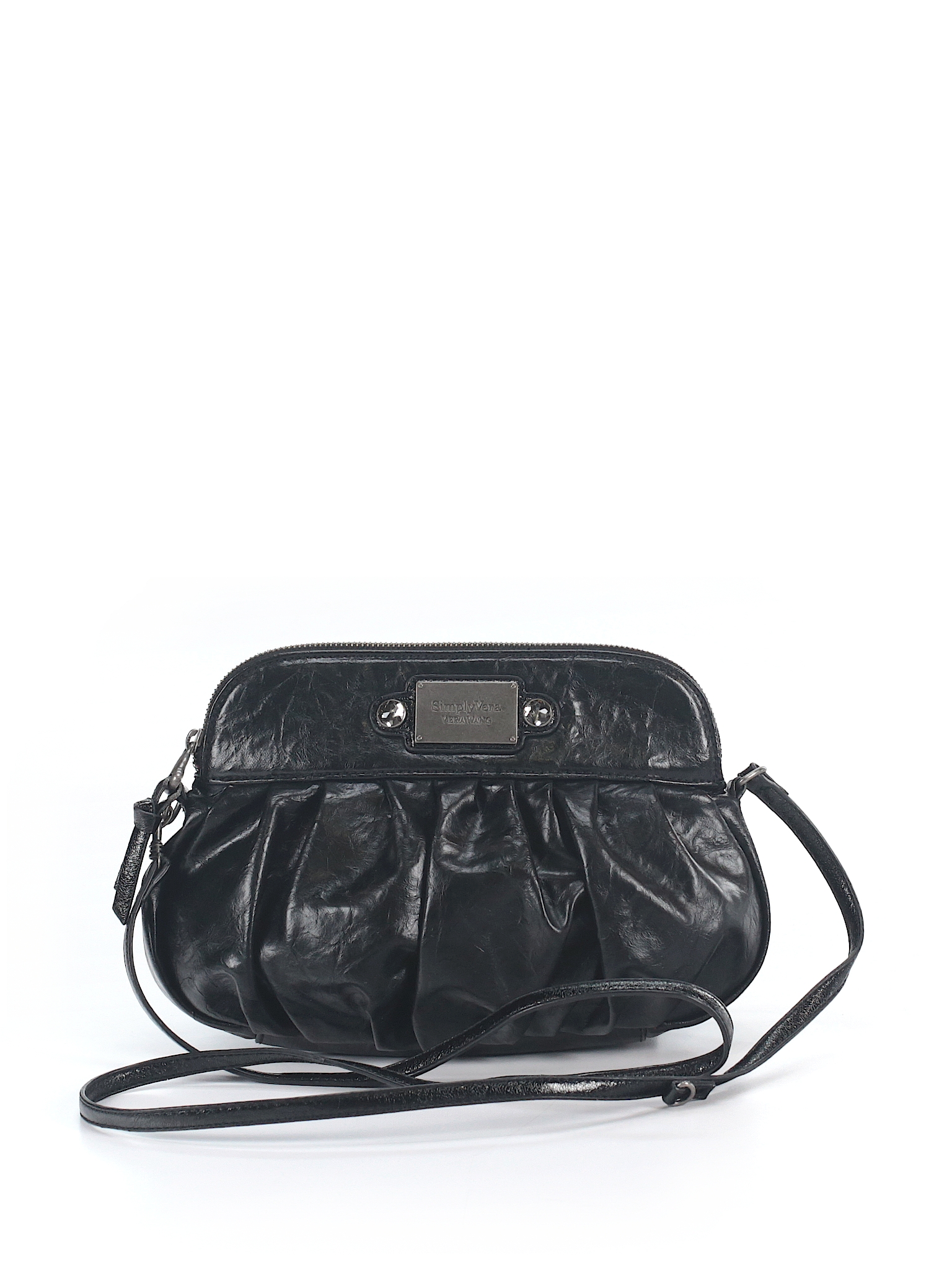 Simply Vera Vera Wang Solid Black Crossbody Bag One Size - 55% off ...