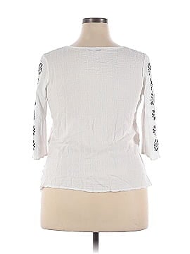 Extra Touch 3/4 Sleeve Blouse (view 2)