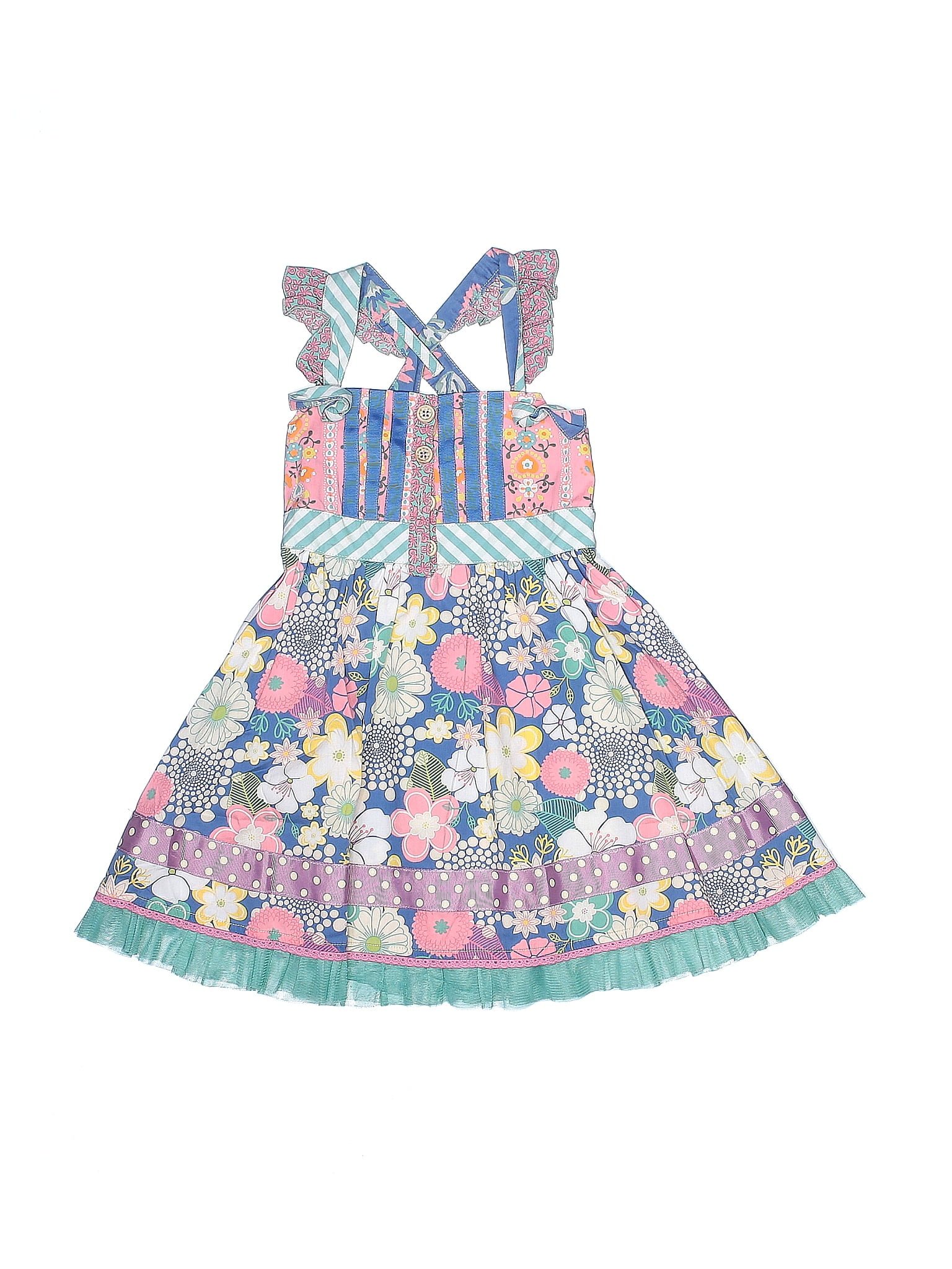 Matilda Jane Floral Blue Dress Size 4 - 60% off | thredUP