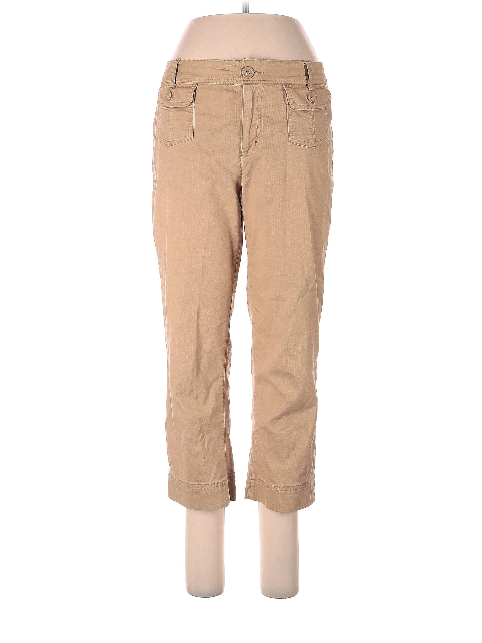 St. John's Bay Solid Tan Casual Pants Size 8 74 off thredUP