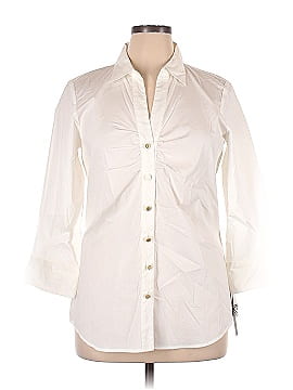 Dana Buchman 3/4 Sleeve Button-Down Shirt (view 1)