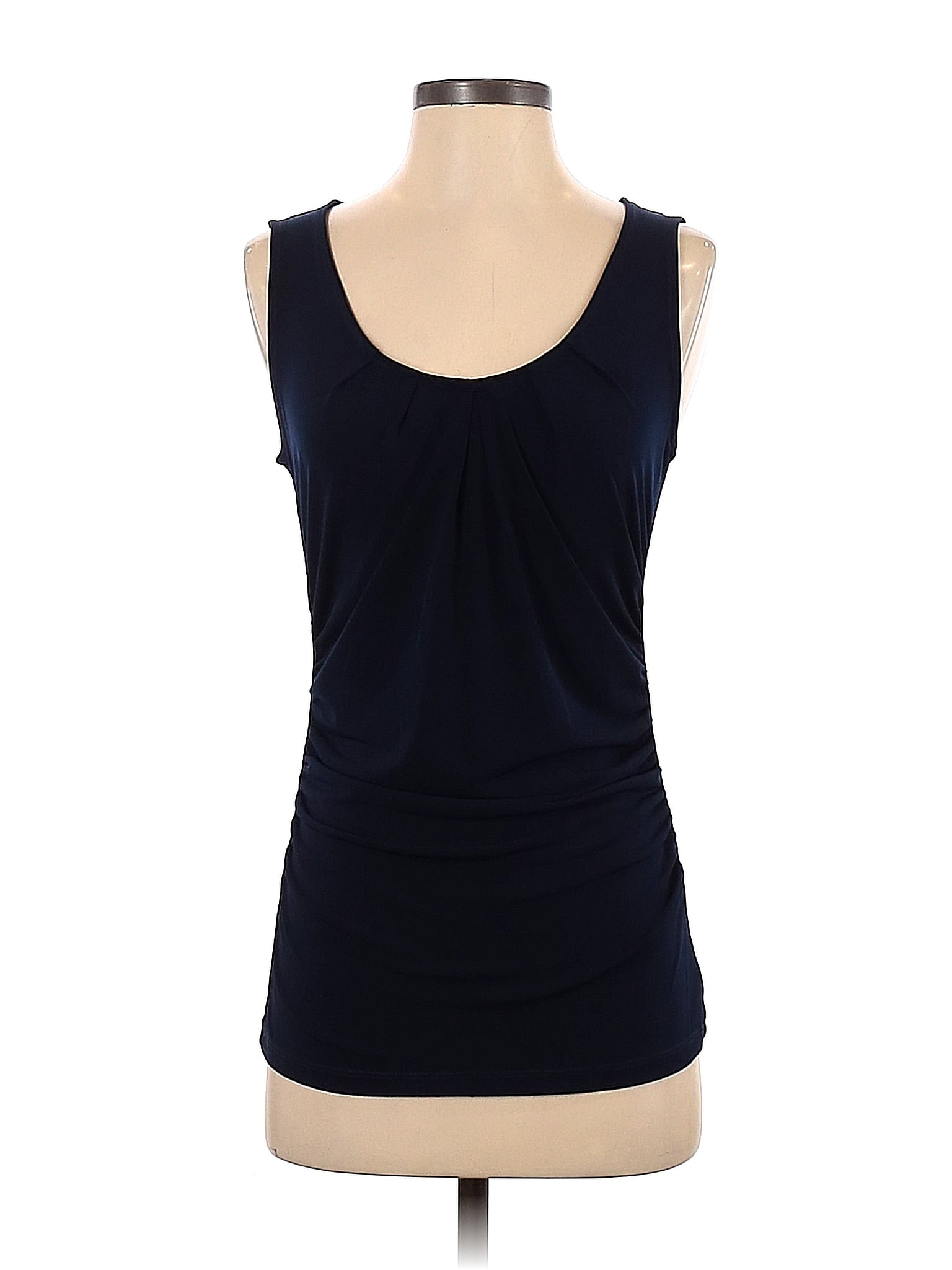 New York & Company Solid Navy Blue Sleeveless Blouse Size S - 69% off ...