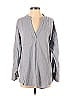 Rip Curl 100% Cotton Gray Long Sleeve Blouse Size S - photo 1