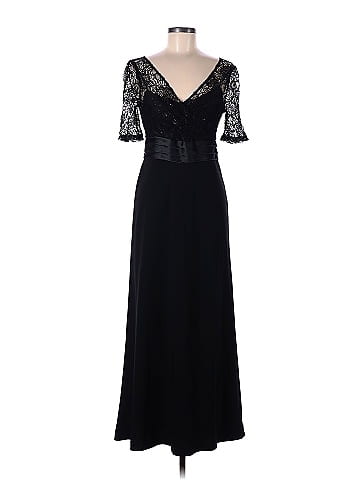 Badgley mischka black discount dress free shipping