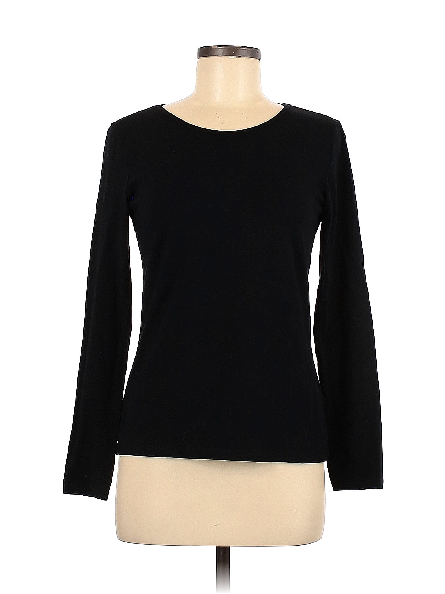 H&M Solid Black Long Sleeve TShirt Size M 18 off thredUP