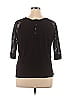 Iris Basic Black 3/4 Sleeve Top Size XL - photo 2