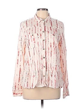 New Directions Long Sleeve Button-Down Shirt (view 1)