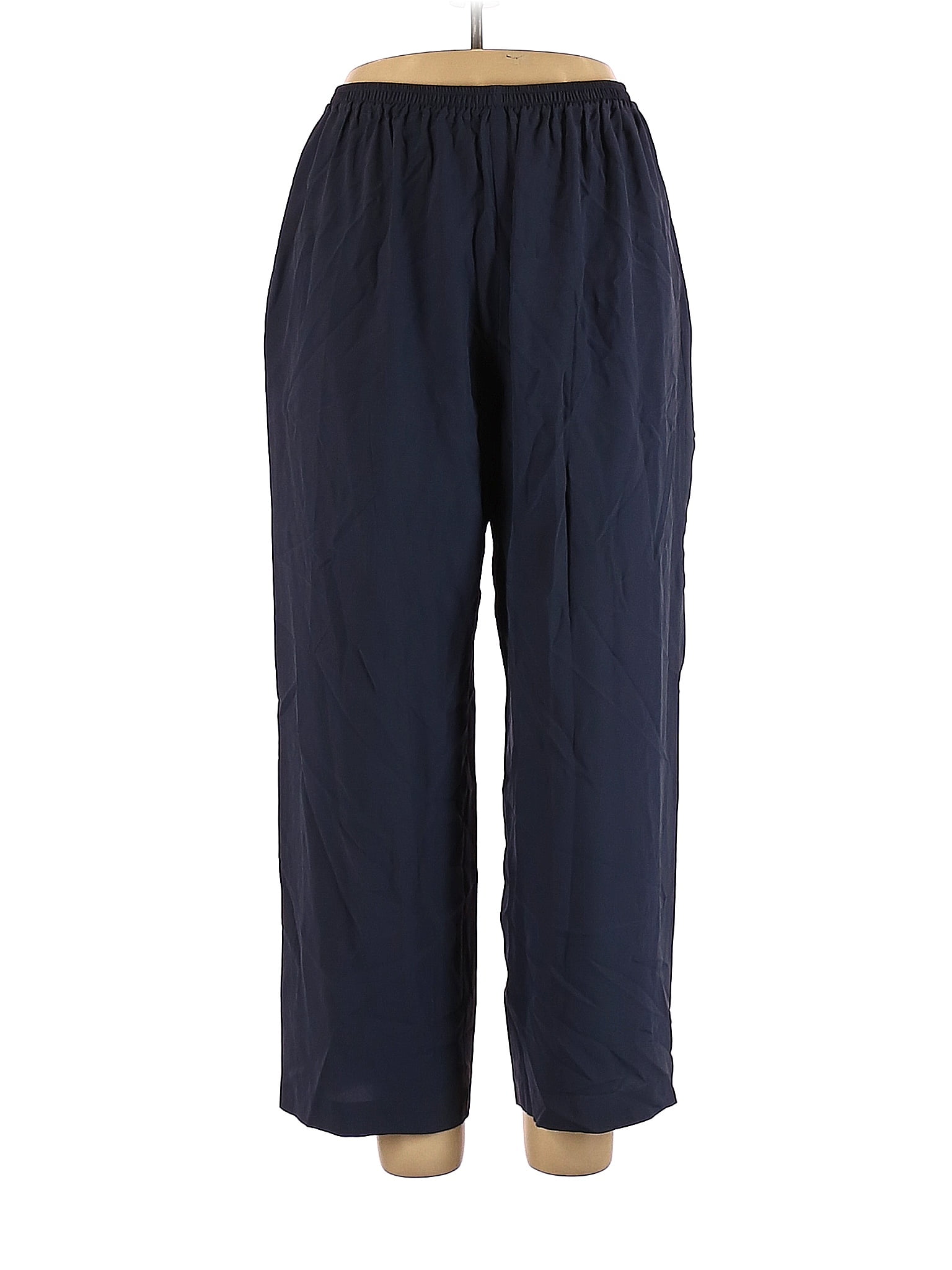 Navy Blue Silk Pants main image 0