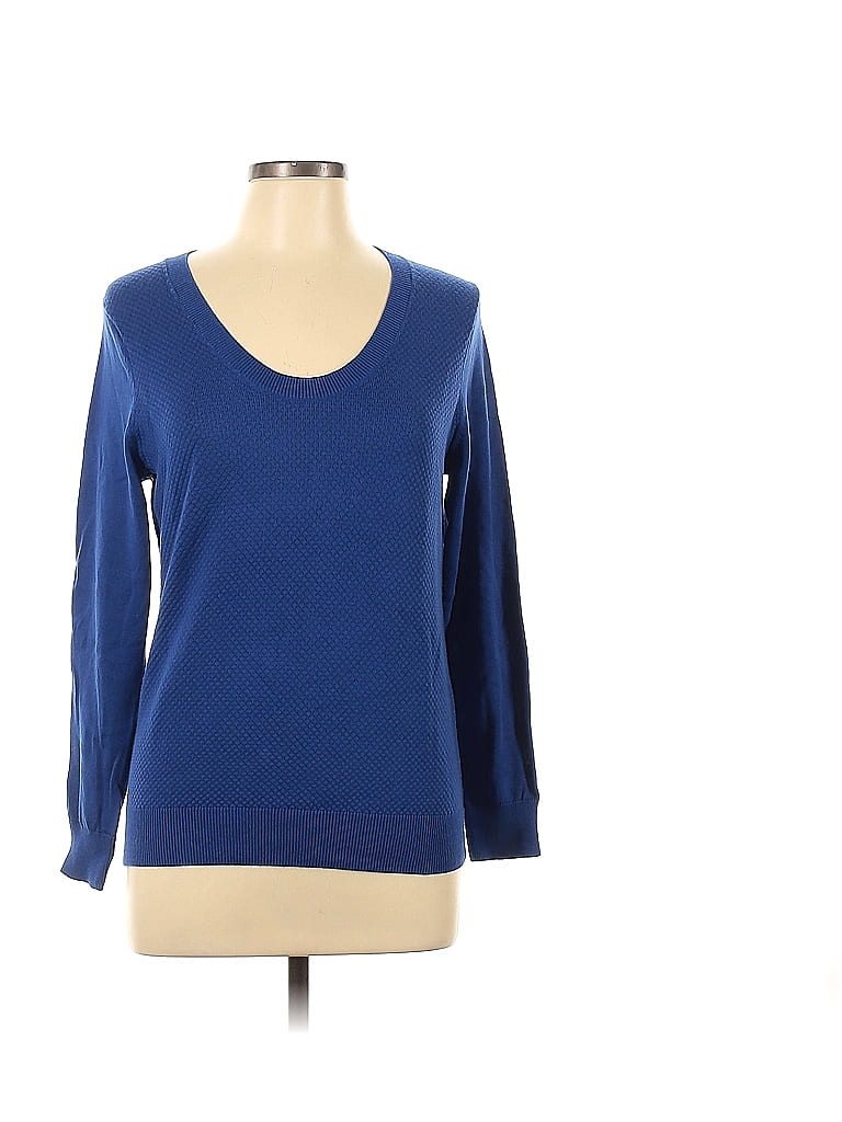 Banana Republic Blue Pullover Sweater Size L (Petite) 63 off thredUP