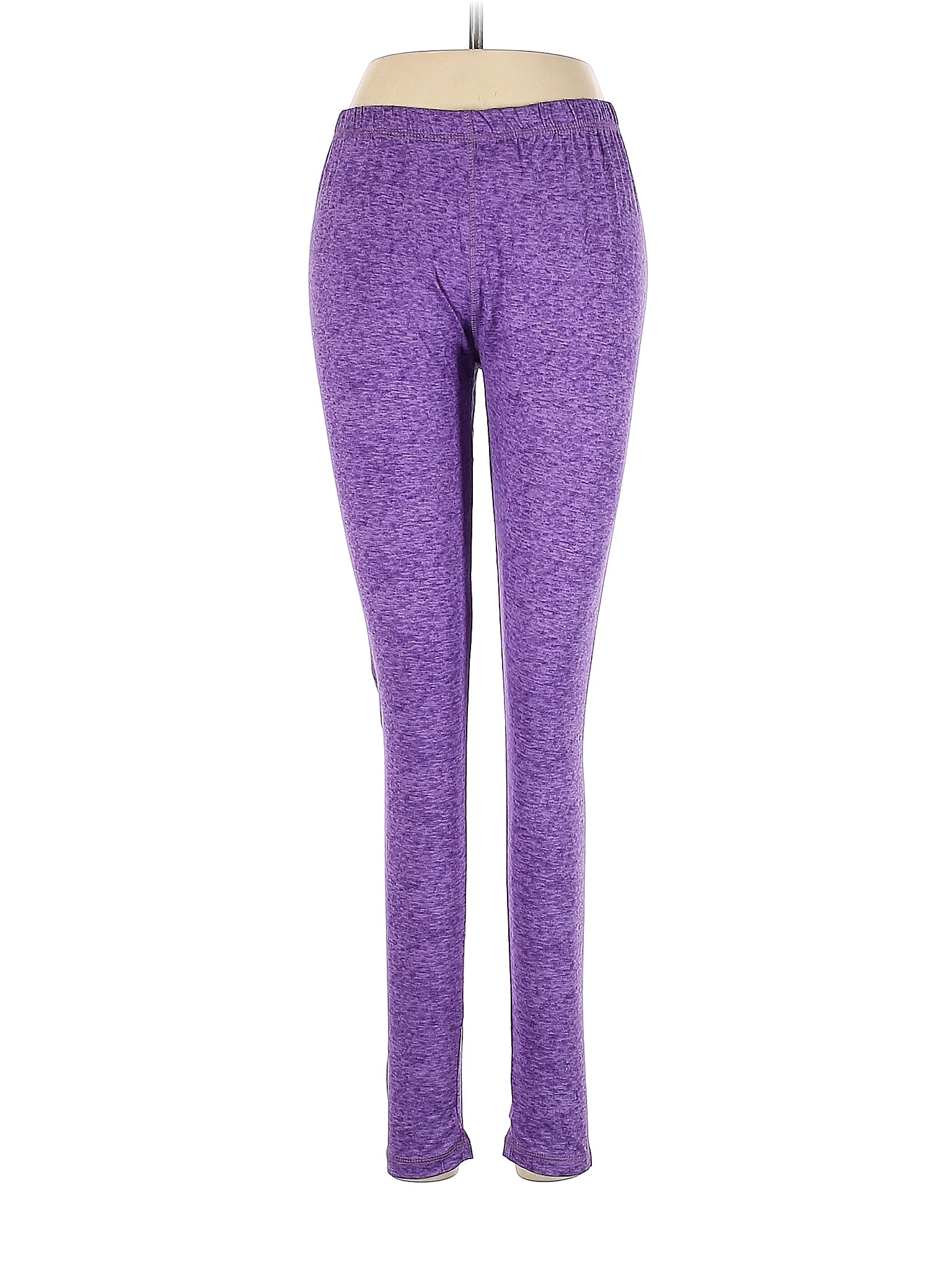 Athletic Works Solid Purple Casual Pants Size L - 44% off