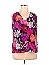 Violet & Claire 100% Polyester Tropical Multi Color Blue Sleeveless Blouse Size XL - photo 1