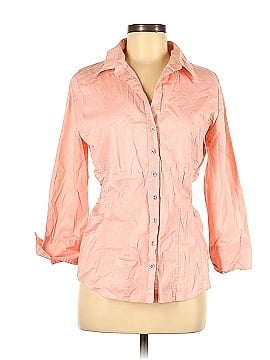 New York & Company 3/4 Sleeve Button-Down Shirt (view 1)