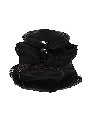 Prada large nylon outlet backpack