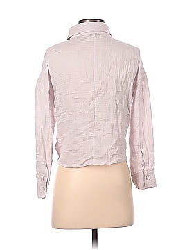 Monrow 3/4 Sleeve Button-Down Shirt (view 2)