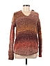 Caslon Color Block Orange Pullover Sweater Size XS - photo 1