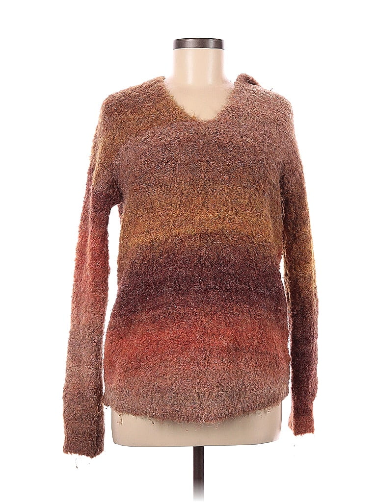 Caslon Color Block Orange Pullover Sweater Size XS - photo 1