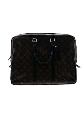Louis Vuitton 100% Coated Canvas Brown Monogram Canvas Macassar Porte  Documents Voyage Laptop Bag One Size - 48% off