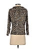 Harold's Animal Print Brown Cardigan Size S - photo 2