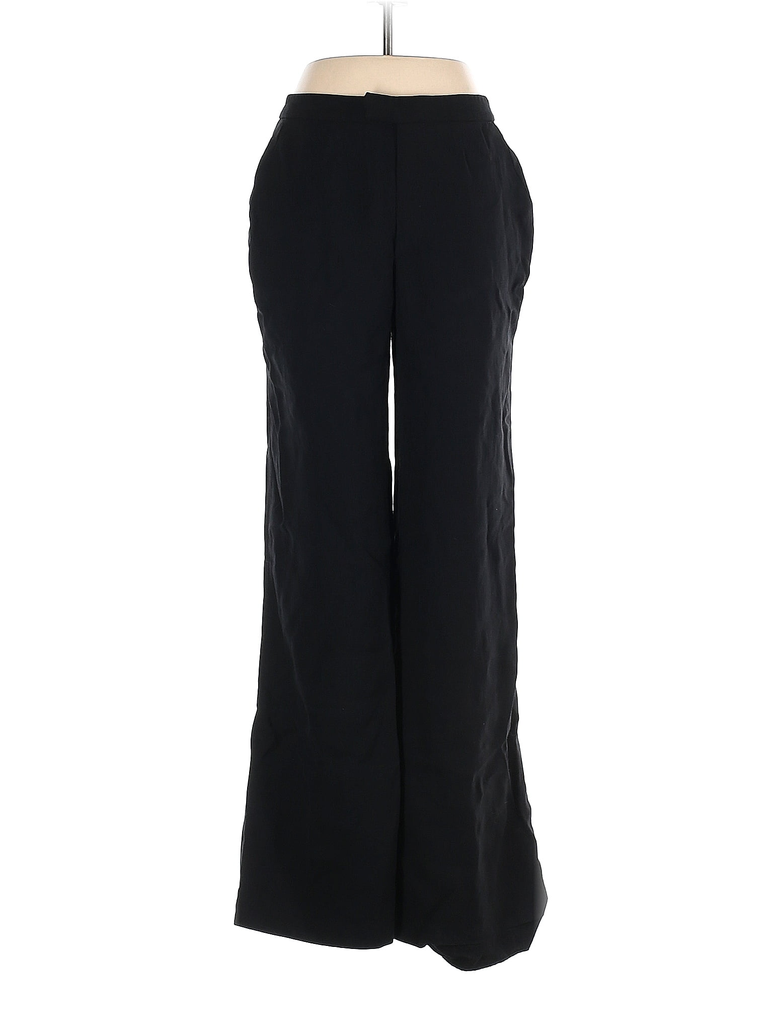 Banana Republic Solid Black Wool Pants Size 6 76 off ThredUp