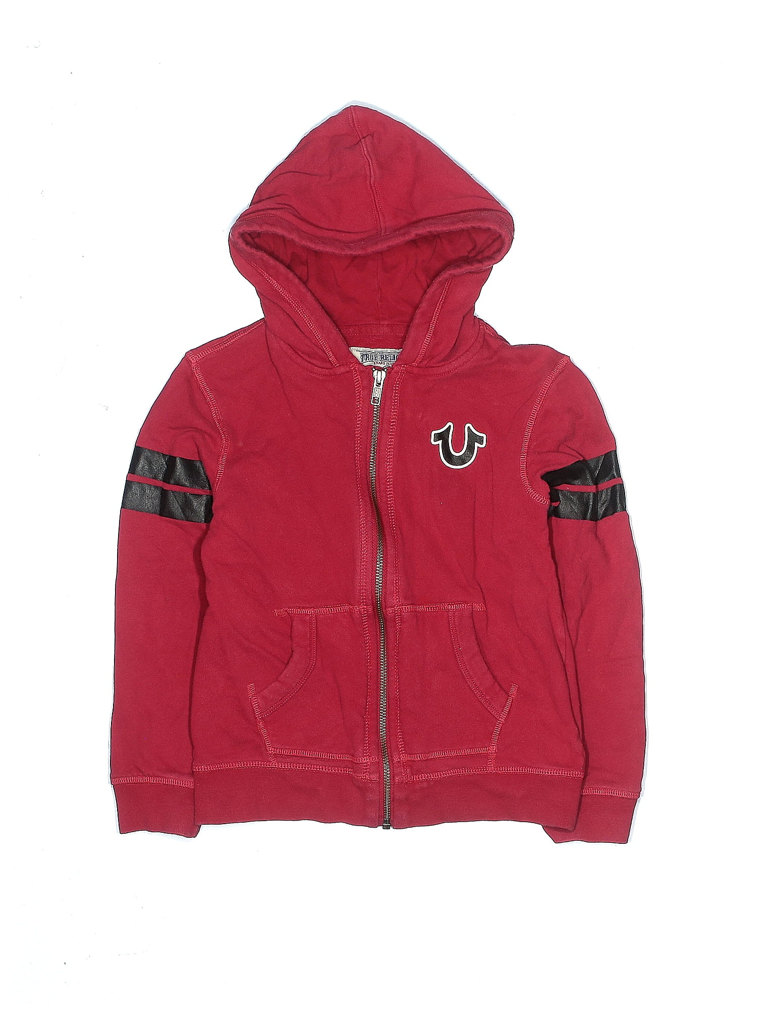 True religion red shop zip up hoodie