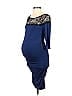 Seraphine Solid Blue Cocktail Dress Size 2 (Maternity) - photo 1