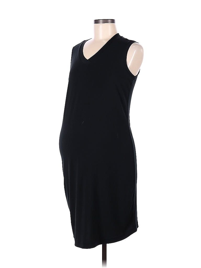 Liz Lange Maternity for Target Solid Black Casual Dress Size M (Maternity) - photo 1