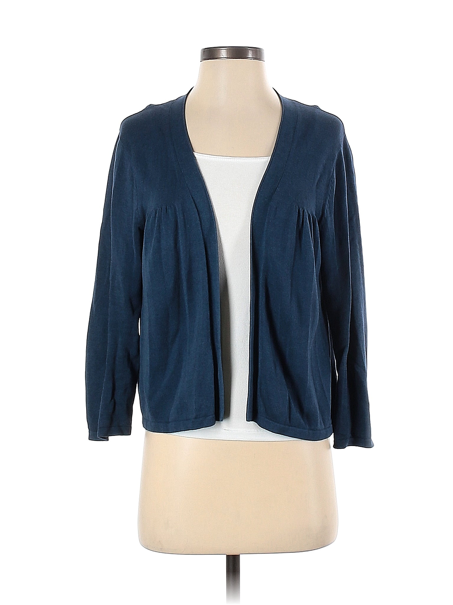 Charter Club Color Block Solid Teal Blue Cardigan Size S - 73% off ...