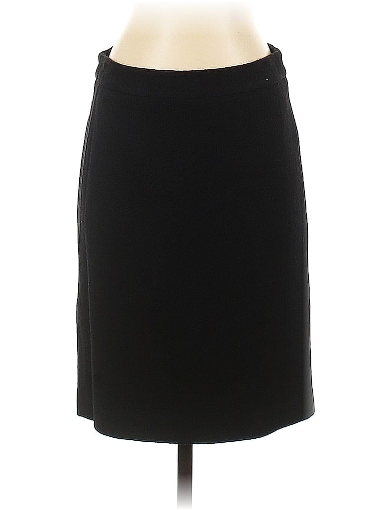 Pre-owned Donna Karan Wool Skirt In Black
