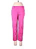 Ann Taylor Jacquard Color Block Pink Khakis Size 8 (Petite) - photo 1