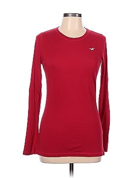 hollister red long sleeve