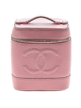 Chanel 100% Calf Leather Solid Pink CC Timeless Tall Vanity Case One Size -  2% off