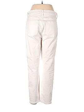 Ann Taylor LOFT High Rise Skinny Crop Jeans in White (view 2)