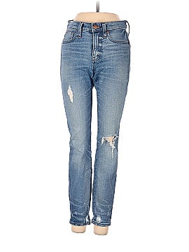 Madewell Petite 9" High-Rise Skinny Jeans: Destructed-Hem Edition (view 1)