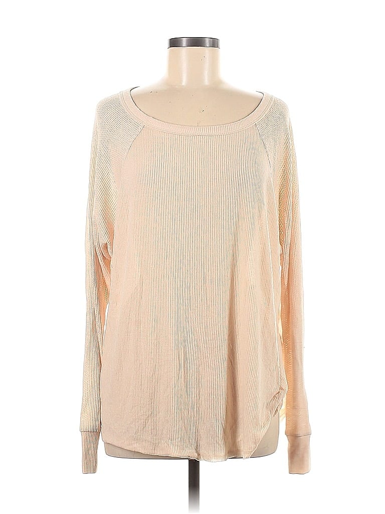 Out From Under Tan Long Sleeve Top Size M - photo 1