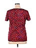 NY Collection Multi Color Burgundy Short Sleeve Blouse Size XL - photo 2