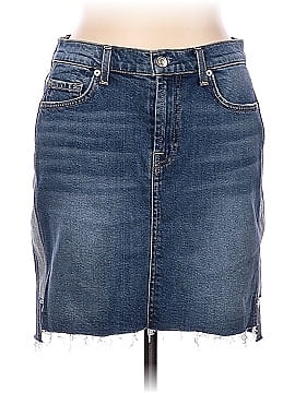 7 For All Mankind Denim Skirt (view 1)