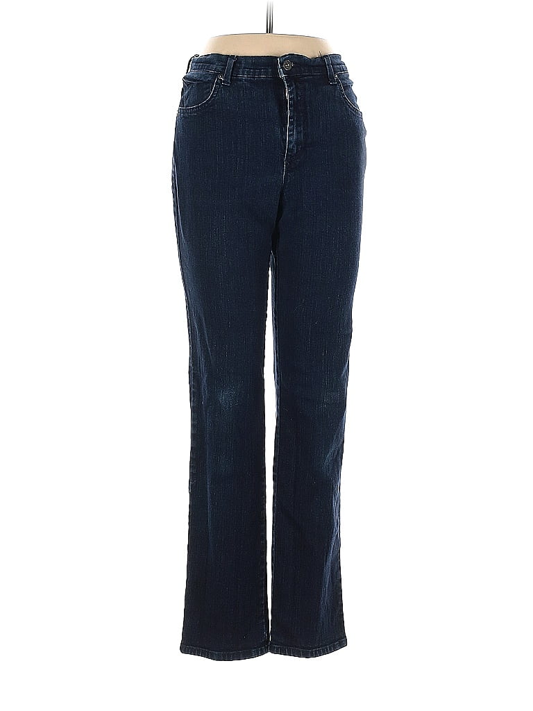 Gloria Vanderbilt Solid Blue Jeans Size 6 - 68% off | thredUP