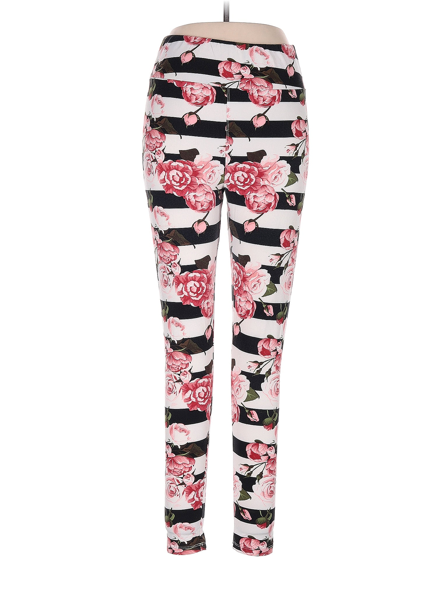 Lularoe Multi Color Pink Leggings Size 1X (Tall & Curvy) (Plus) 48