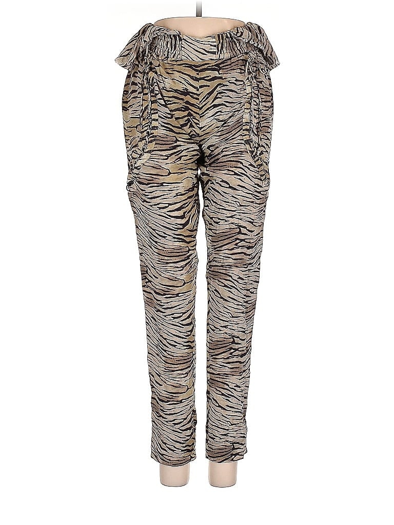 IRO Animal Print Brown Casual Pants Size XS - photo 1