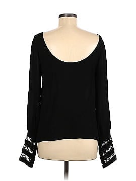 The Addison Story Long Sleeve Silk Top (view 2)