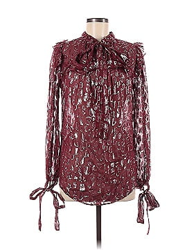 Veronica Beard Long Sleeve Silk Top (view 1)