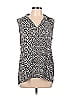 Joseph A. 100% Rayon Black Sleeveless Blouse Size L - photo 1
