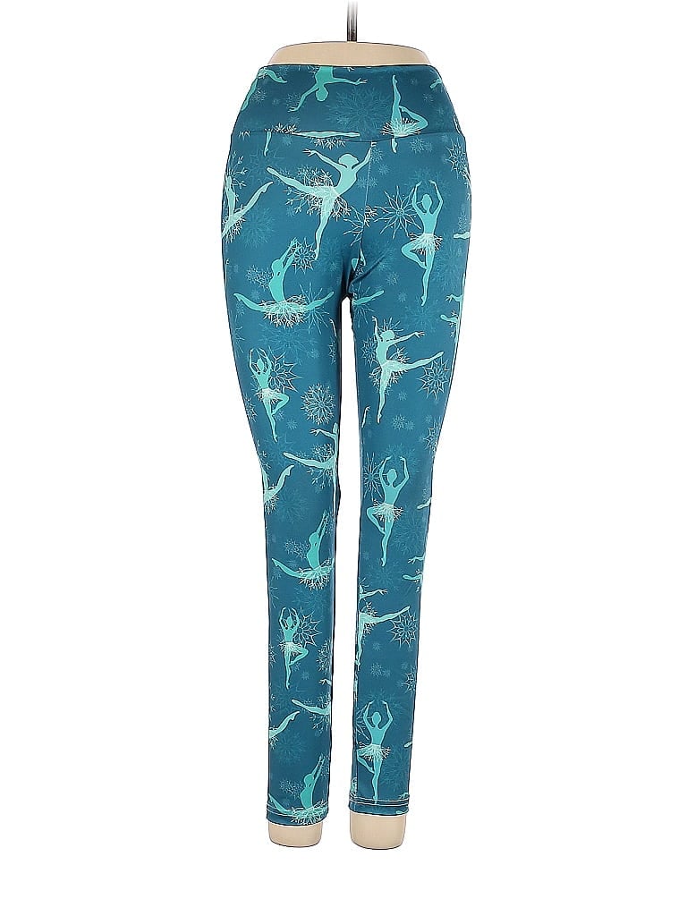 Cherryloom Graphic Teal Active Pants Size S - photo 1