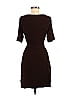 Laundry by Shelli Segal Solid Brown Casual Dress Size 6 - photo 2
