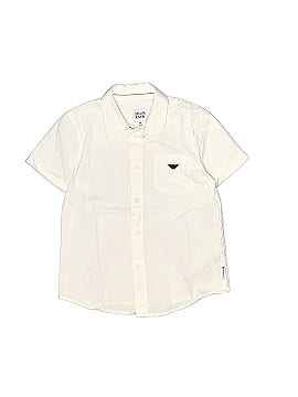 Armani Junior Short Sleeve Button-Down Shirt (view 1)