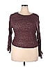 Rewind 100% Acrylic Color Block Polka Dots Purple Pullover Sweater Size XXL - photo 1